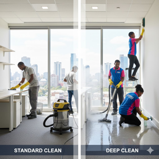 What Exactly is a “Deep Clean” and How Does it Compare to Standard Office Cleaning?